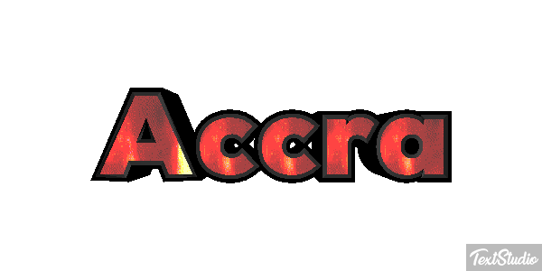 Accra Efecto de texto