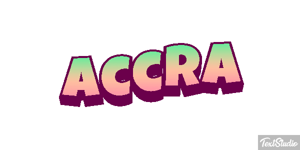 Accra Efecto de texto