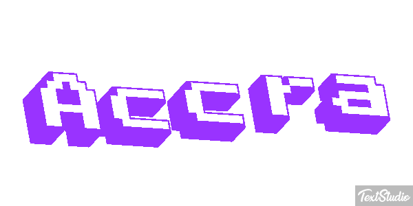 Accra Efecto de texto