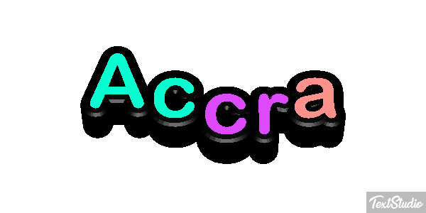 Accra Efecto de texto