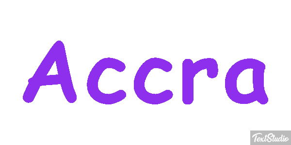 Accra Efecto de texto