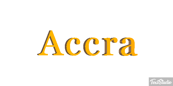 Accra Efecto de texto
