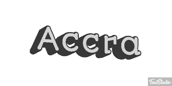 Accra Efecto de texto