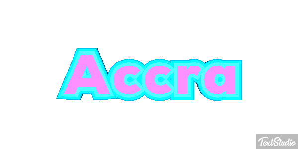 Accra Efecto de texto
