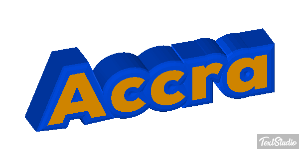 Accra Efecto de texto