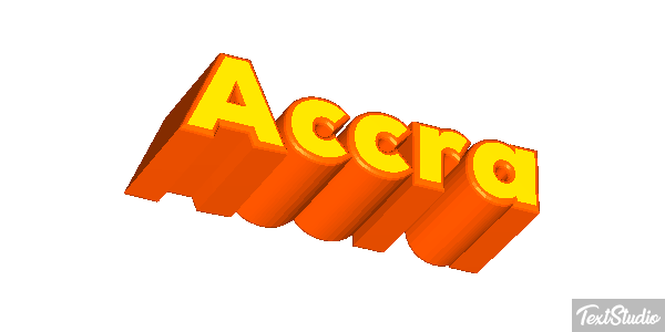 Accra Efecto de texto