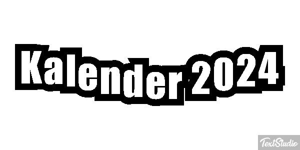 Kalender 2024 Efeito do texto