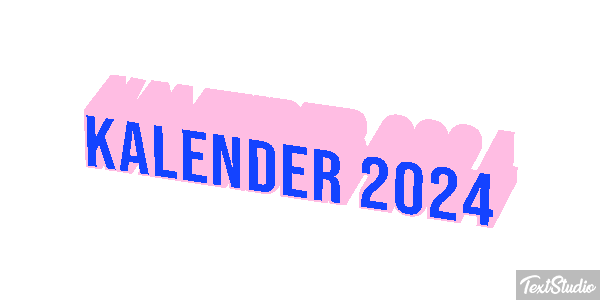 Kalender 2024 Efeito do texto