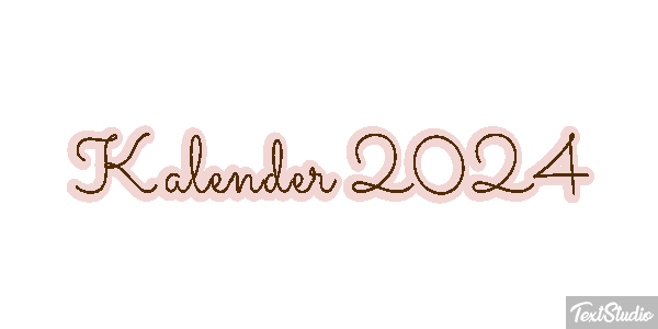 Kalender 2024 Efeito do texto
