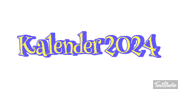 Kalender 2024 Efeito do texto