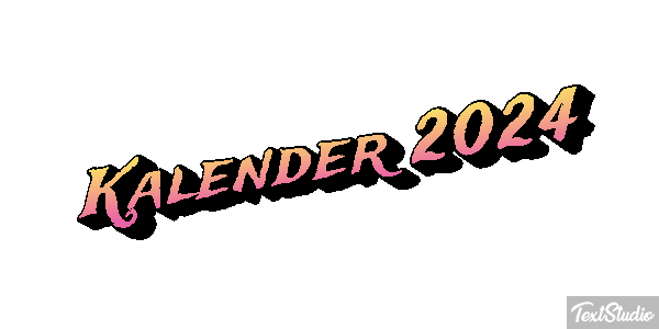 Kalender 2024 Efeito do texto