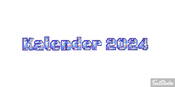 Kalender 2024 Efeito do texto