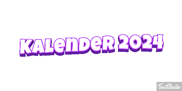 Kalender 2024 Efeito do texto