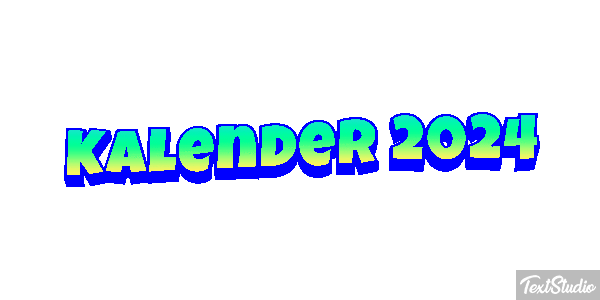 Kalender 2024 Efeito do texto