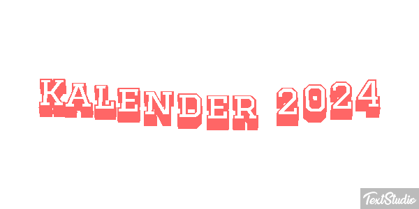 Kalender 2024 Efeito do texto