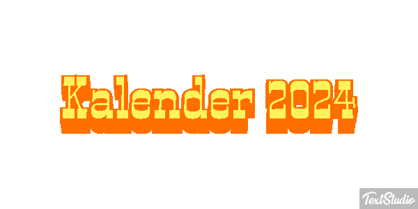 Kalender 2024 Efeito do texto