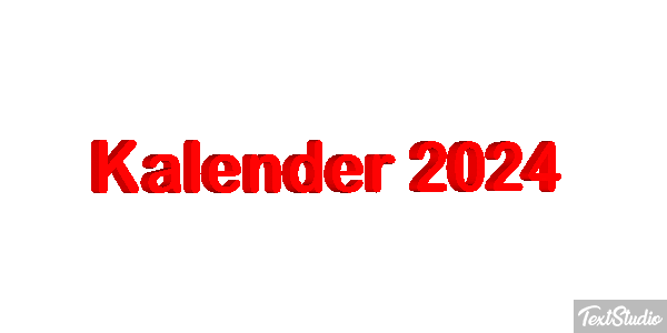 Kalender 2024 Efeito do texto