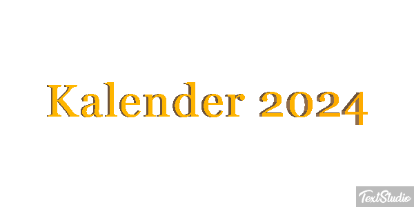 Kalender 2024 Efeito do texto