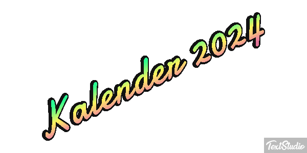 Kalender 2024 Efeito do texto