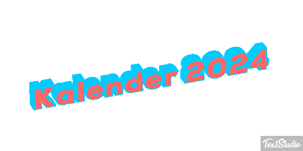 Kalender 2024 Efeito do texto