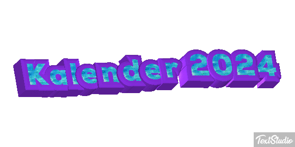 Kalender 2024 Efeito do texto