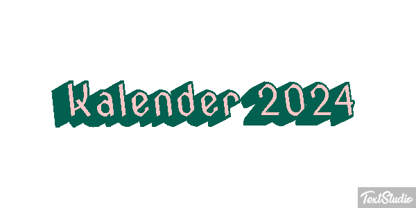 Kalender 2024 Efeito do texto