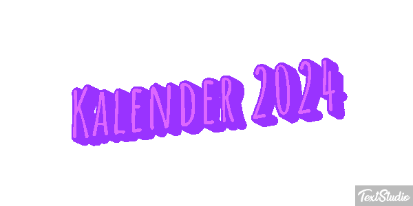 Kalender 2024 Efeito do texto
