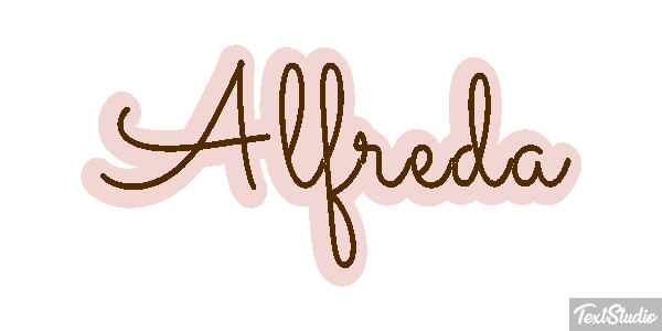 Alfreda Text effect