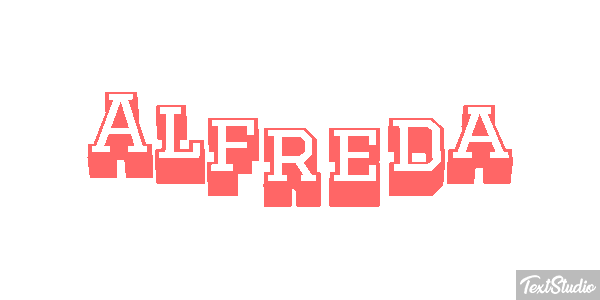 Alfreda Text effect