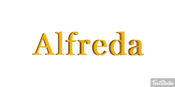 Alfreda Text effect
