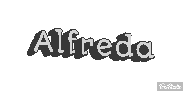Alfreda Text effect