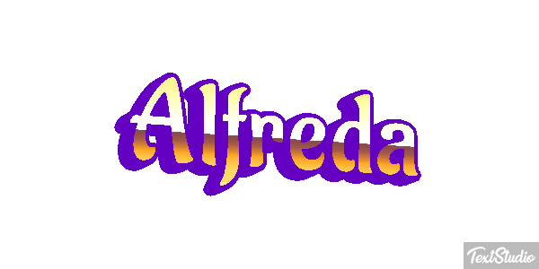 Alfreda Text effect