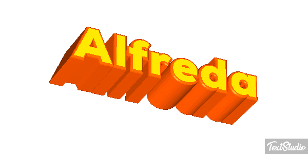 Alfreda Text effect