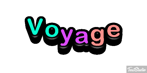 Voyage Effet de texte