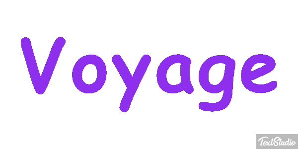 Voyage Effet de texte