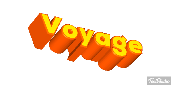 Voyage Effet de texte