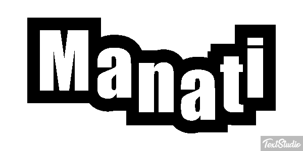 Manatí Effetto testo
