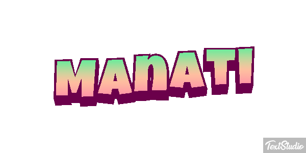 Manatí Effetto testo