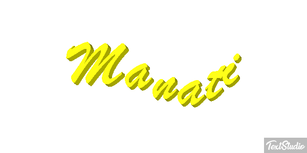 Manatí Effetto testo