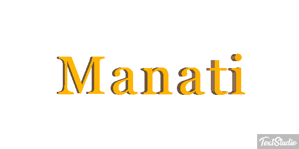 Manatí Effetto testo