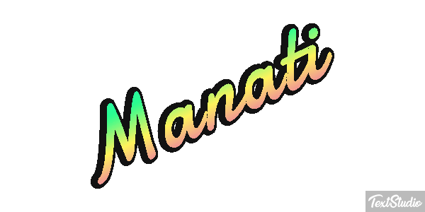 Manatí Effetto testo