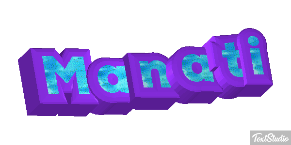 Manatí Effetto testo