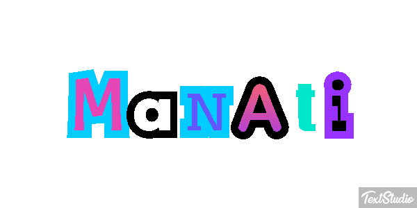 Manatí Effetto testo