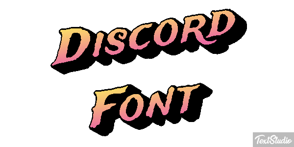 Discord Font Font Animated GIF Logo Designs