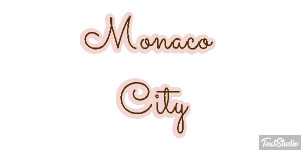 Monaco City Efekt tekstowy