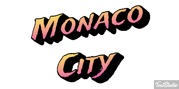 Monaco City Efekt tekstowy