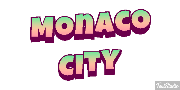 Monaco City Efekt tekstowy