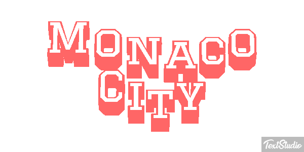 Monaco City Efekt tekstowy