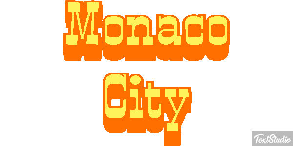 Monaco City Efekt tekstowy
