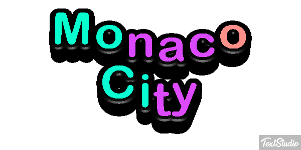 Monaco City Efekt tekstowy